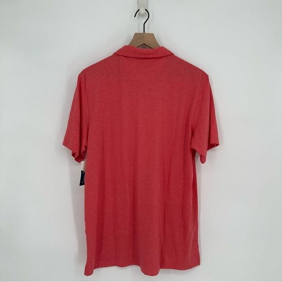Rising Tide Performance Polycotton Polo Shirt in Nantucket Red Men's Medium NEW - Picture 2 of 4